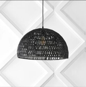 Khorawa- Light Pendant Black Woven